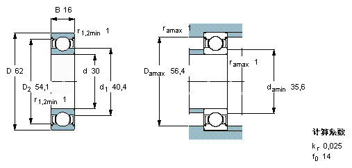 E2.6206-2Z/C3轴承样本图片