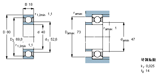 E2.6208-2Z/C3轴承样本图片