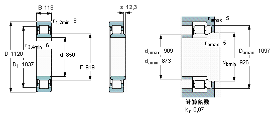 NU 19/850 ECMA/HA1轴承样本图片