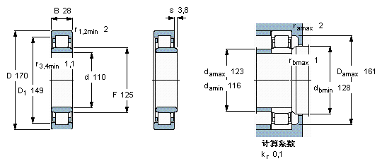 NU 1022 ML轴承样本图片