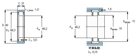 RNU 307 ECP轴承样本图片