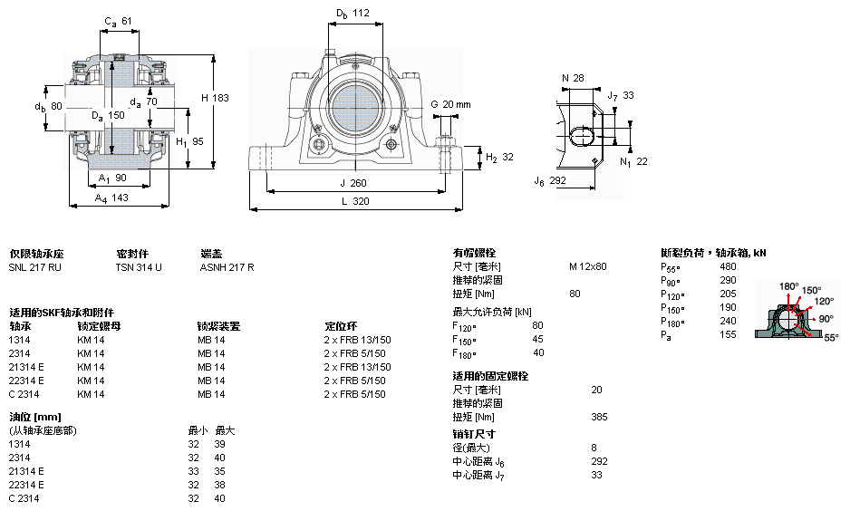 SNL 314 TURU轴承样本图片